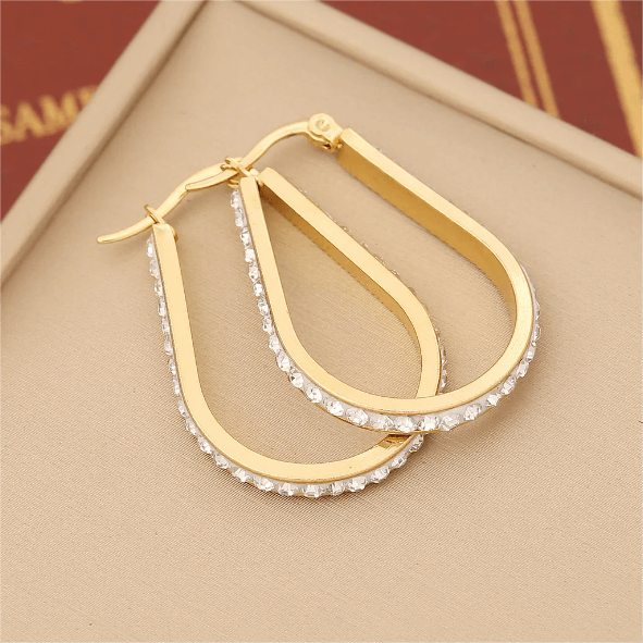 Waterdrop Rhinestone Earrings Code: 154190