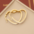 Heart Rhinestone Earrings Code: 154192