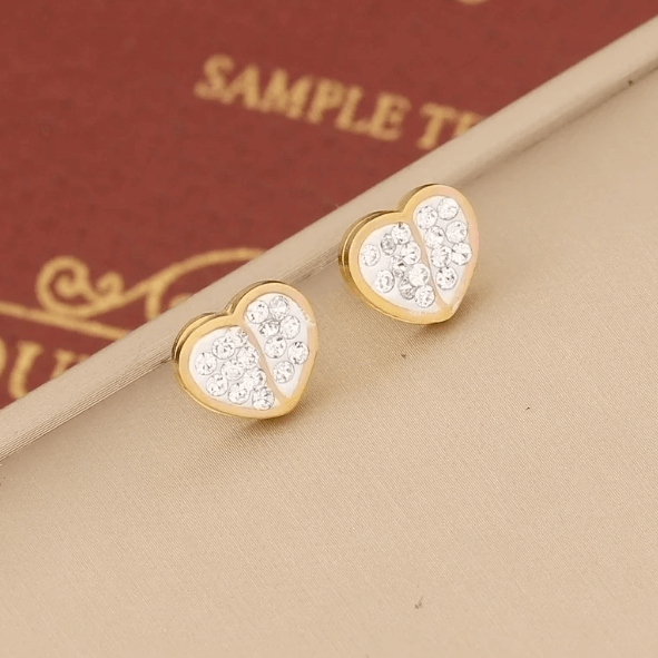 Ladies Heart Shaped Bracelet, Earrings & Necklace Set Code: 72789