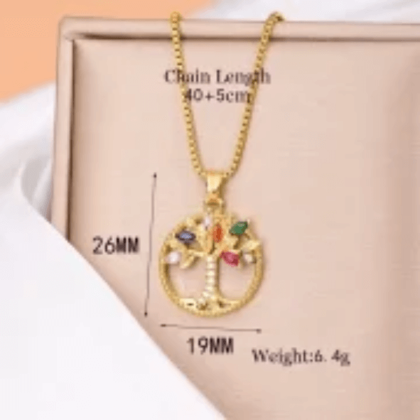 Gold Tree Of Life Necklace Code: 535511