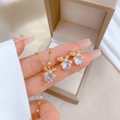 Bow Rhinestone Earing & Necklace Set Code: 72064