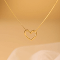 Ladies Gold Heart Necklace Code: 77208